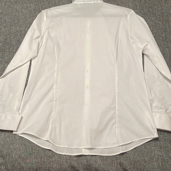 NWT White Button Down Blouse - Picture 5 of 8